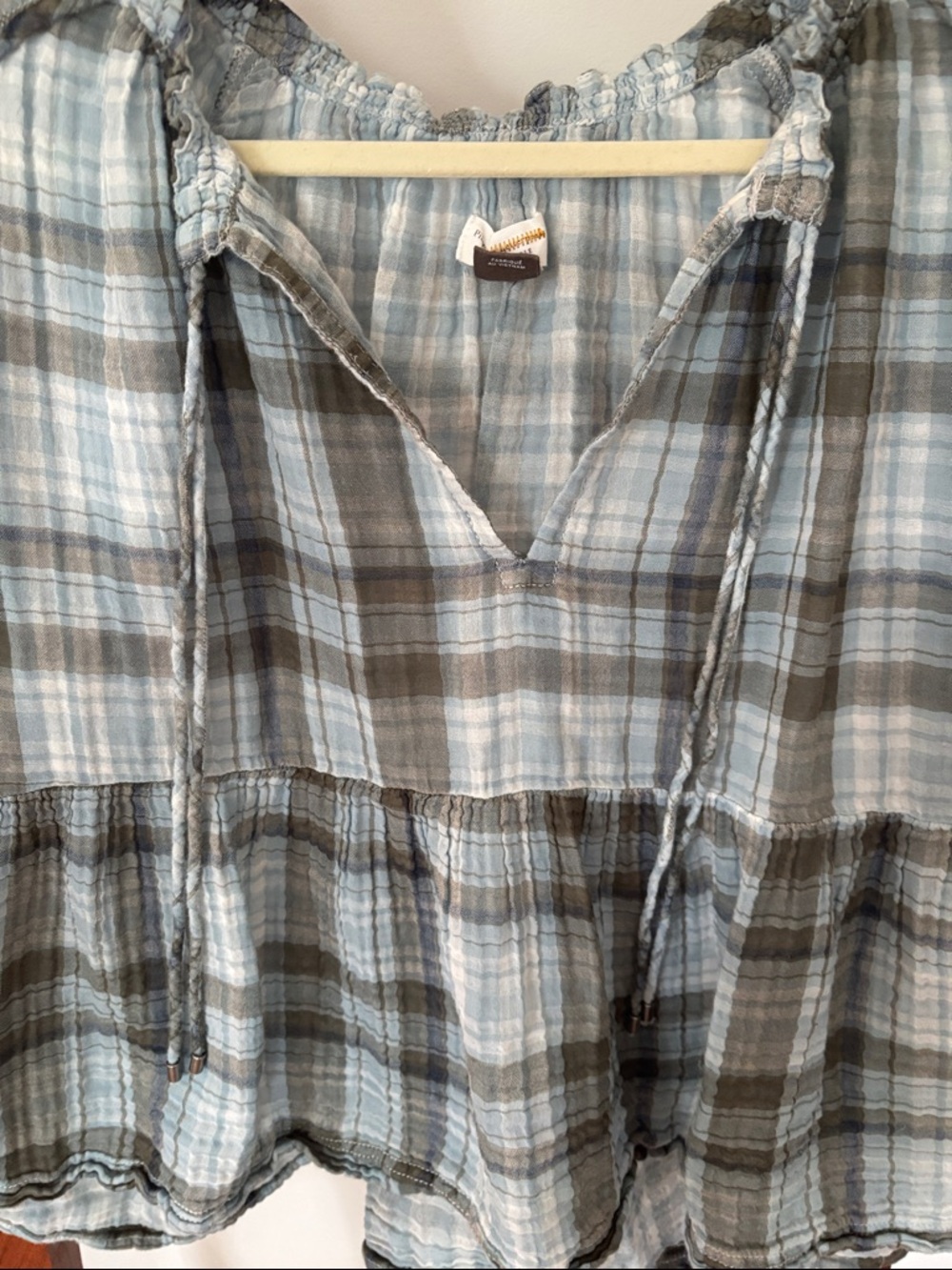 Anthropologie plaid top - Picture 3 of 6